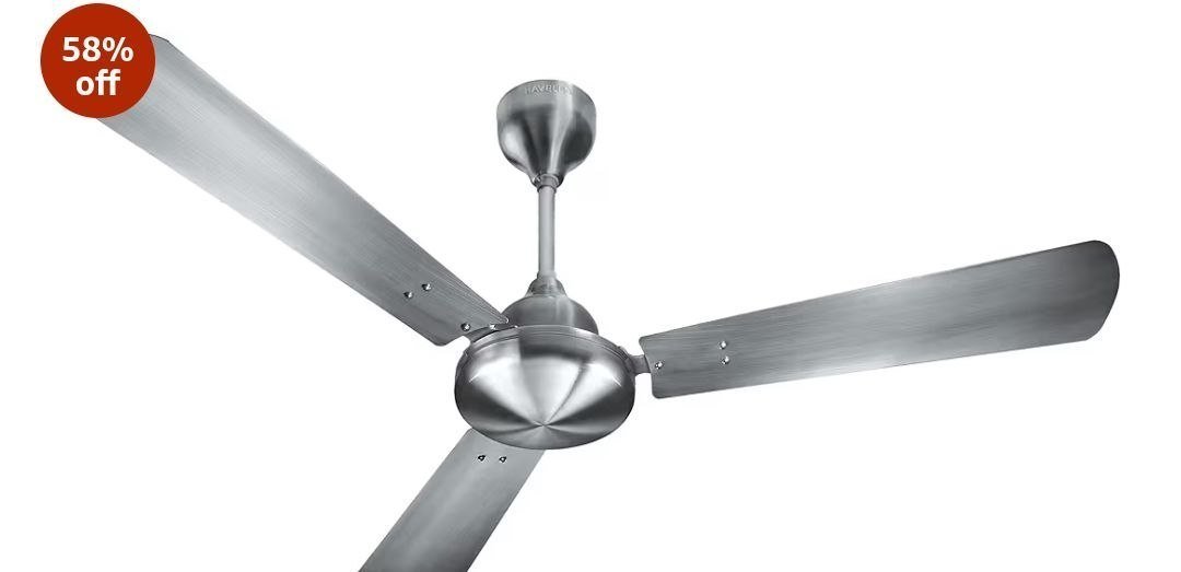 Havells 1200mm Orion Energy Saving Ceiling Fan (brushed Nickel Pack Of 1 Brown) 2990 Reg 3500