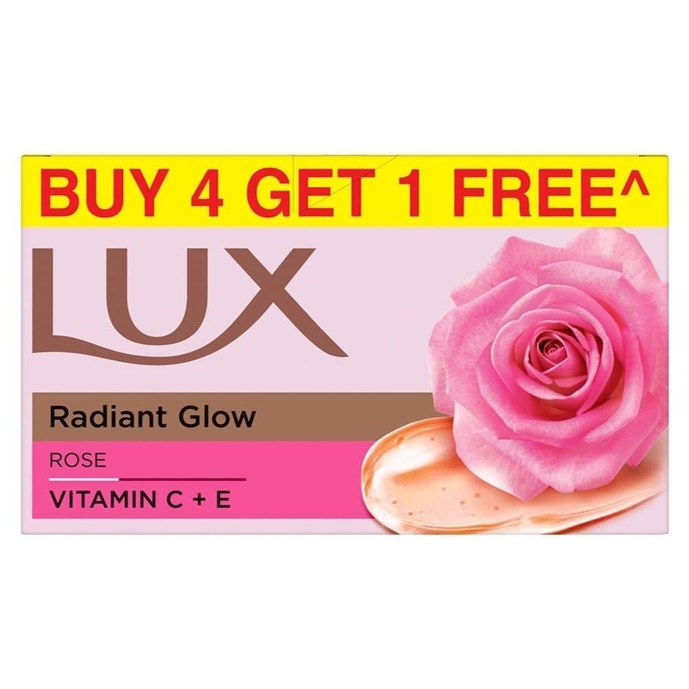 Lux Radiant Glow Bathing Soap Infused With Vitamin C E Buy 4 Get 1 150g 190