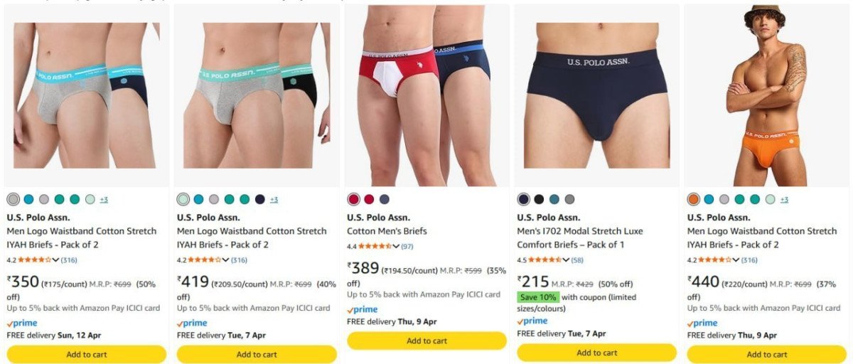 50 On U S Polo Assn Men Briefs 10 Coupon Trunks