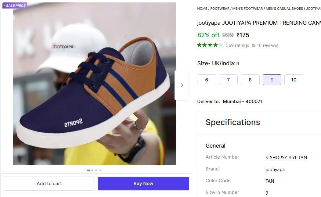 Canvas Shoes For Men 175