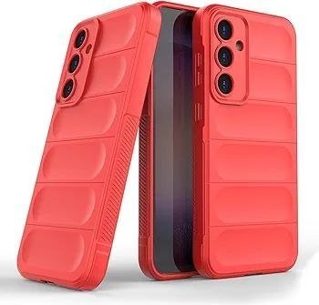 Amazon Brand - Solimo Mobile Cover For Samsung Galaxy S24 Plus 5g Full Camera Protection Liquid Silicon Case Flexible Bumper Case For Samsung Galaxy S24 Plus 5g (red)90