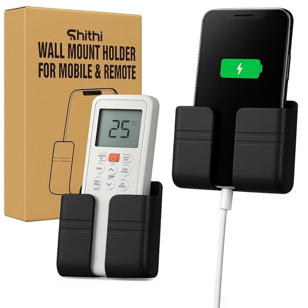 Mobile Phone Charging Remote Holder Adhesive Phone Stand (pack Of 2) 174