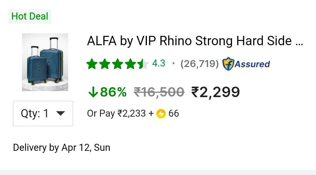 Vip Pack Of 2 Trolley Bag 2 229