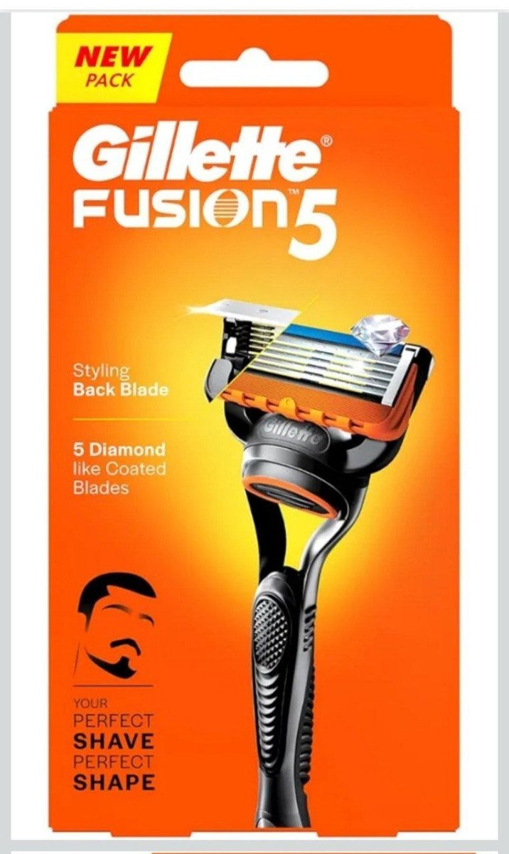 Gillette Fusion 5 Shaving Razor For Men With Beard Shaping Back Blade 165
