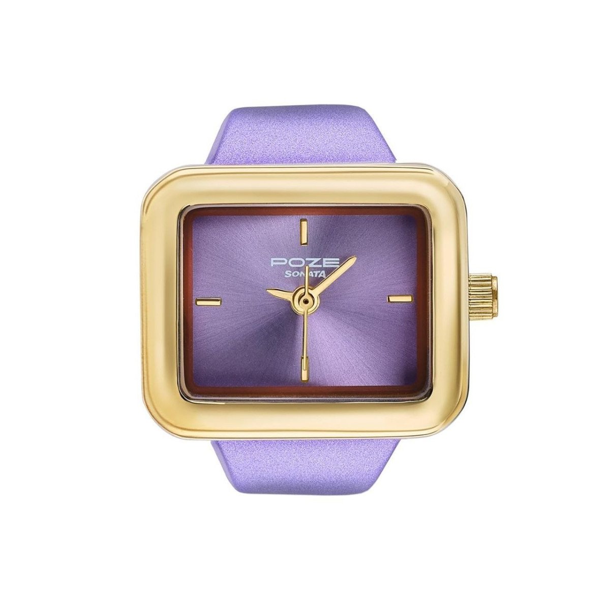Faast 997sonata Poze 7 Analog Purple Dial Golds Heet Metal Ring