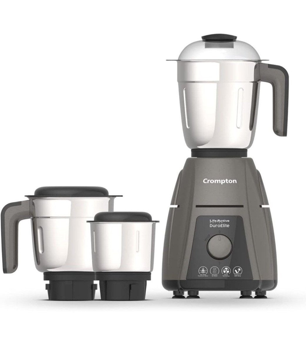 Crompton Duroelite 800watt Mixer Grinder With Motor Vent-x Technology 3 150
