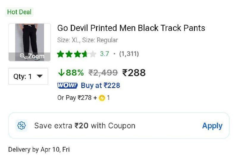 Go Devil Track Pant 88 288