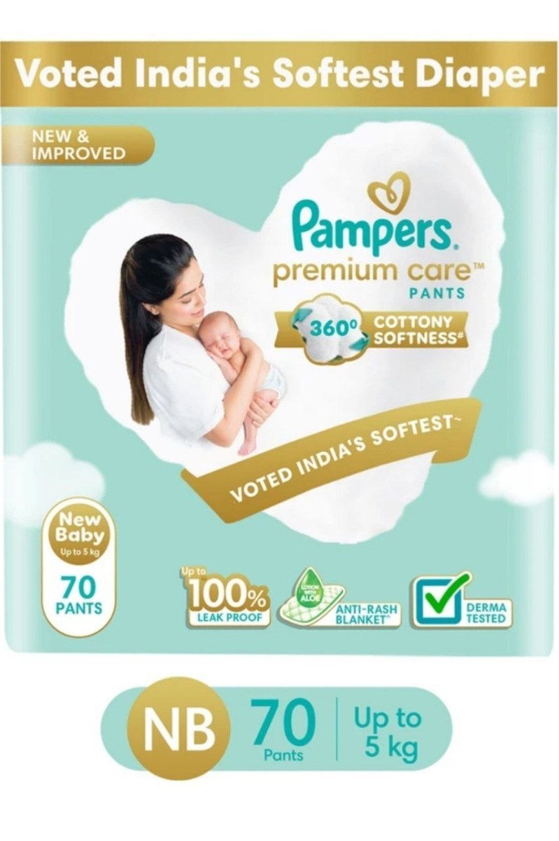 Pampers Premium Care Pants With 360 Cottony Softness - New Born 474