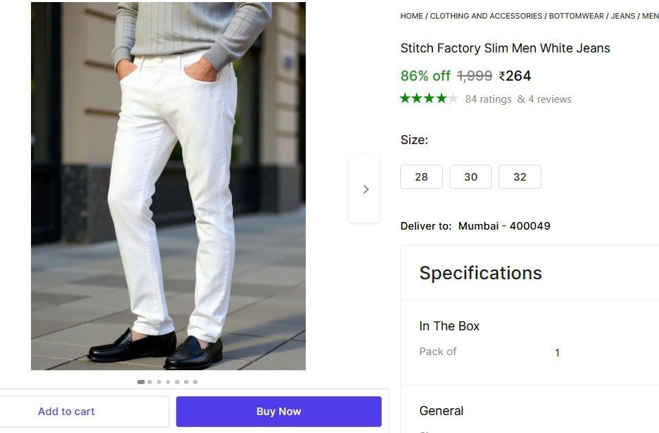 Men S White Jeans 264