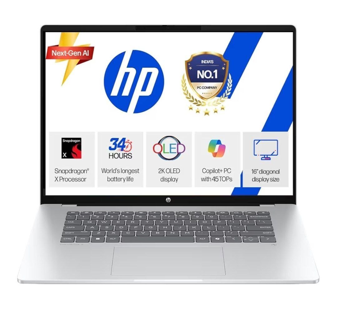 Hp Omnibook 5 Oled (previously Pavilion) Snapdragon X Processor (16gb Lpddr5x 1tb Ssd) 2k Oled 16 40 6cm Win11 61 709