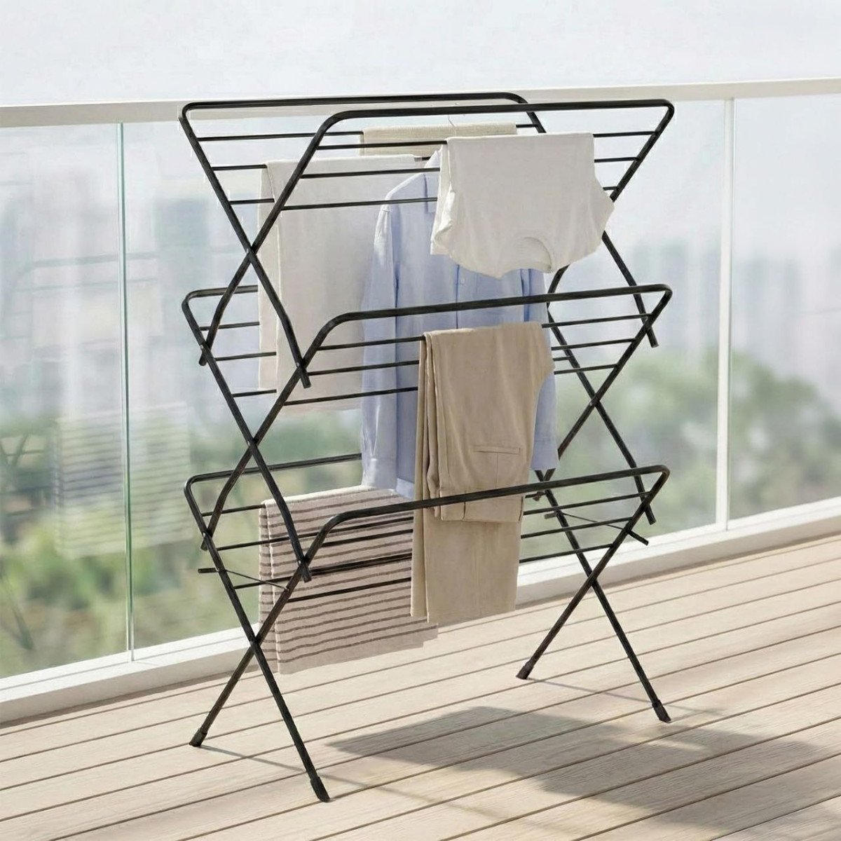 Lifelong Foldable Cloth Drying Stand 1 499