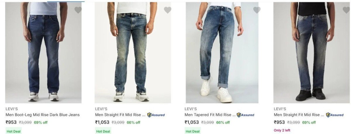 Flipkart Levi S Men Jeans Starts 953