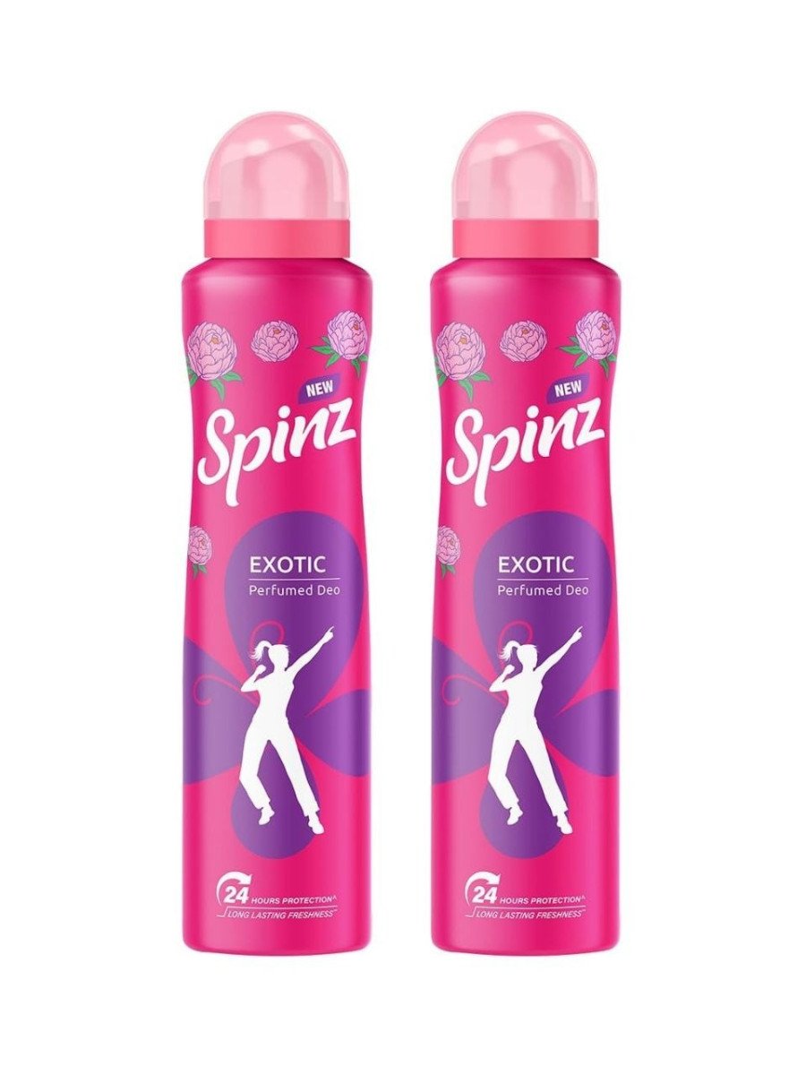 Spinz Exotic Perfumed Deo For Women Bulgarian Rose Fragrance 200 Ml (pack Of 2) 224