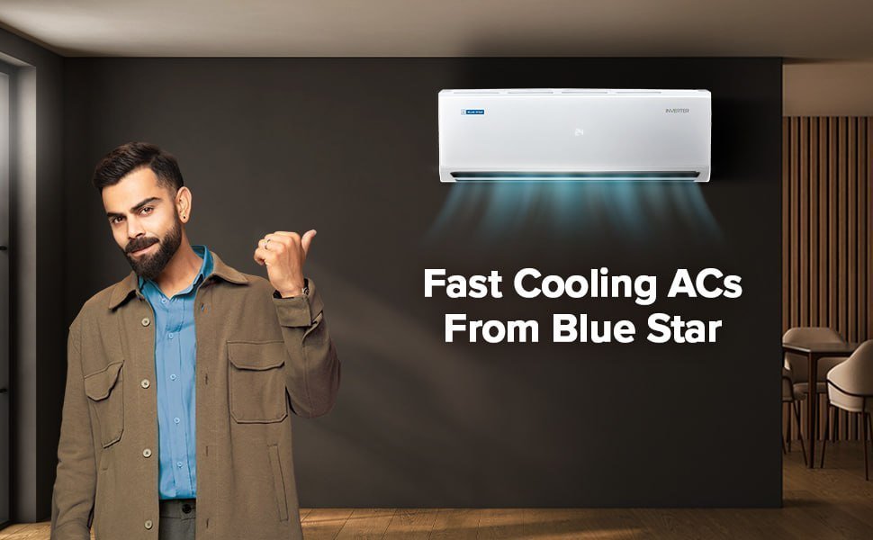 Blue Star 1 5 Ton 5 Star Inverter Split Ac 36 990 (effectively)3 000 With Hdfc Credit Card Emi