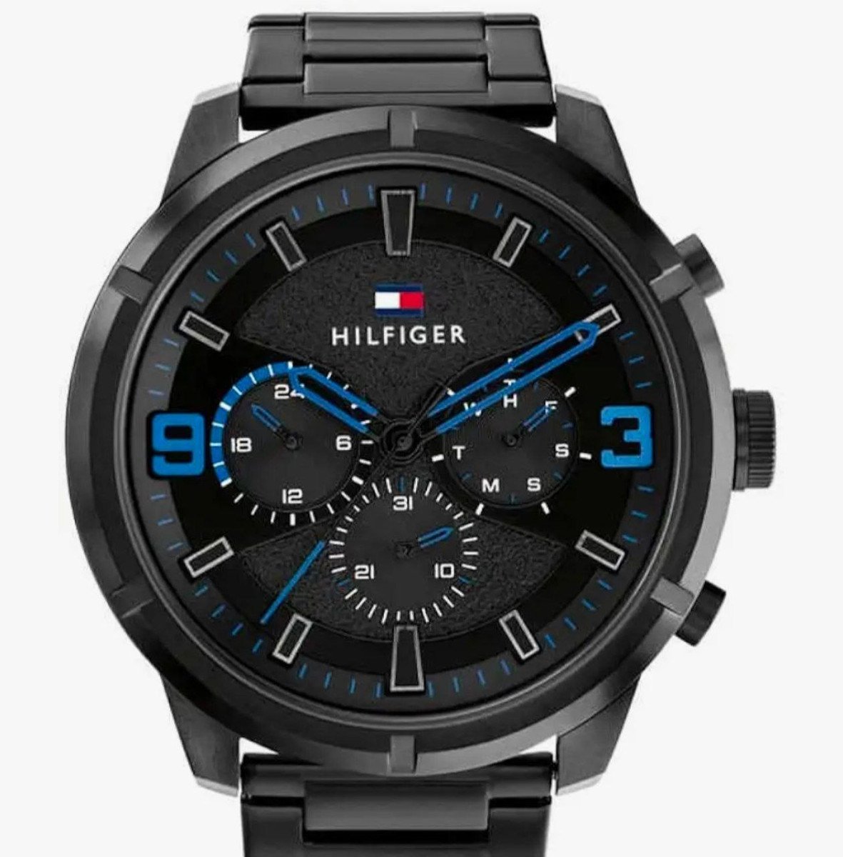 Grabtommy Hilfiger Quartz Analog With Black Dial Black Stainless Steel Strap Watch For Men At 7959