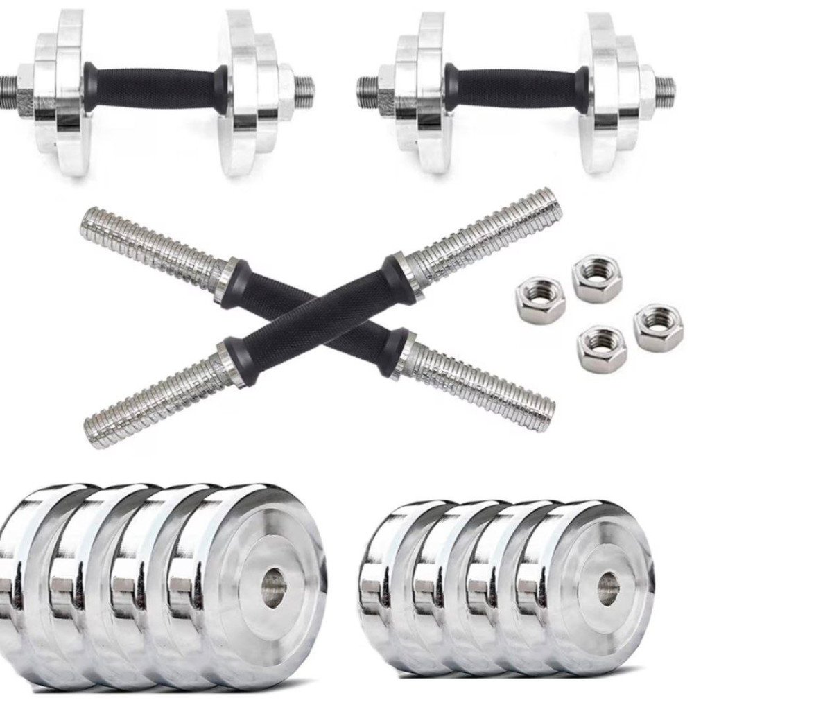 Loot Faast Home Gym Set (dumbbell Rods Steel 15 Kg) At 2669reg 4k