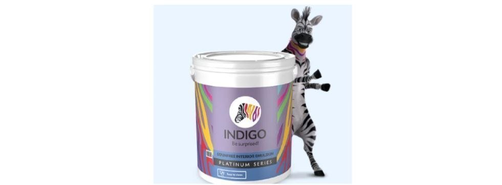 Indigo Stain Interior Emulsion 4 Liters White 935 Reg 1999