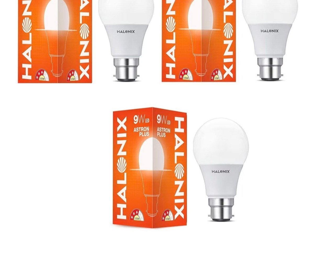 Halonix Astron Plus B22 9w Led Bulb (cool White) - Pack Of 3 139