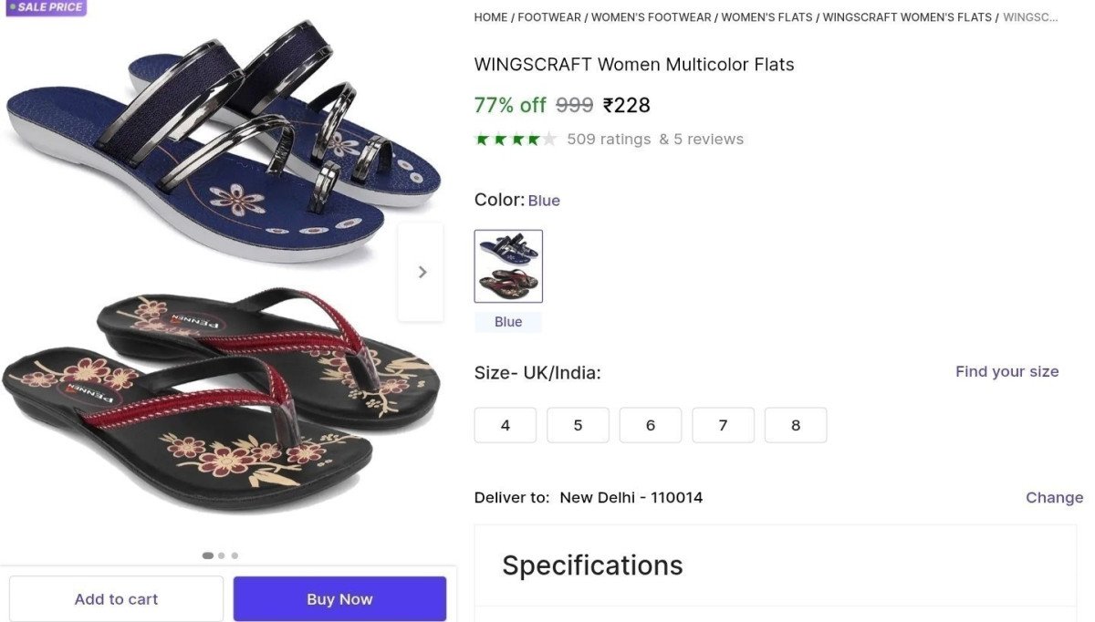 Women S Flat (set Of 2) At 228