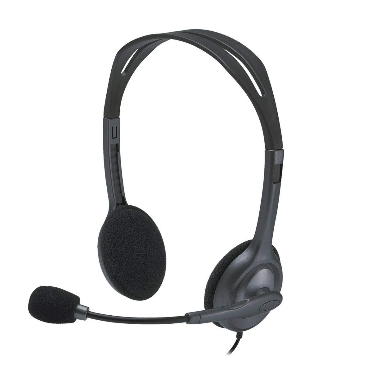 Grab 599logitech H111 Wired On Ear Headphones With Mic Black