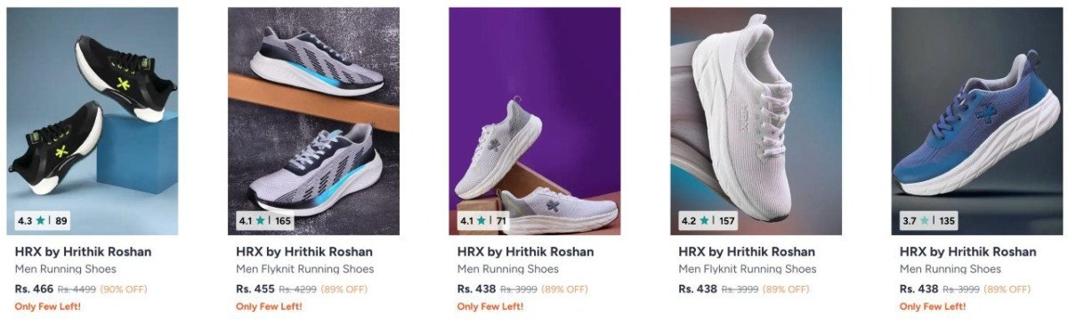 Myntra Loot 90 On Hrx Shoes Men S Women S