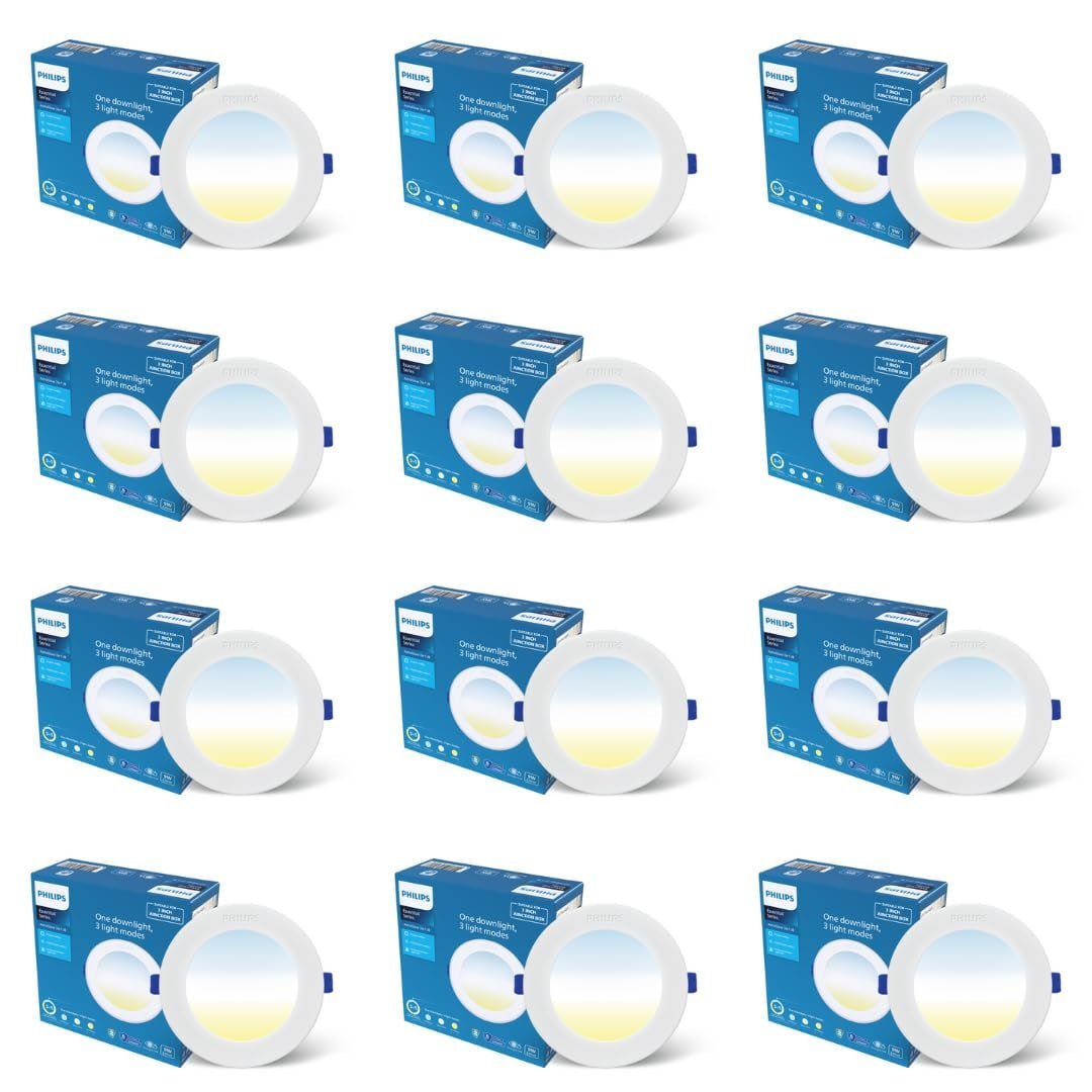 Philips 9w Astraglow 3in1 Led Downlight Pack Of 12 476