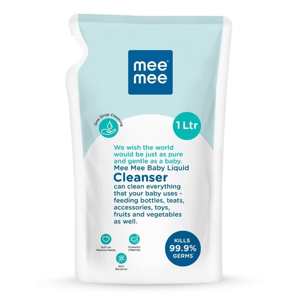 Mee Mee Baby Liquid Cleanser 1 L Anti-bacterial Kills 99 9 Germs 192apply 3