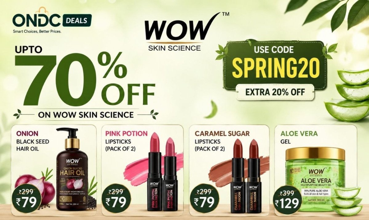 Ondc Deals - 70 On Wow Skin Science Use Code- Spring20 Onion Black Seed Hai