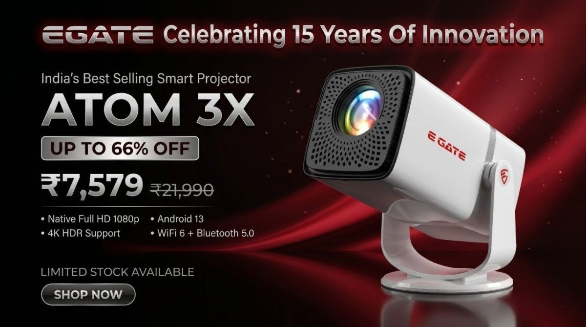 Limited Time 66 On Egate Smart Projectorsatom 3x Atom 4x Plus Celebrate 15 