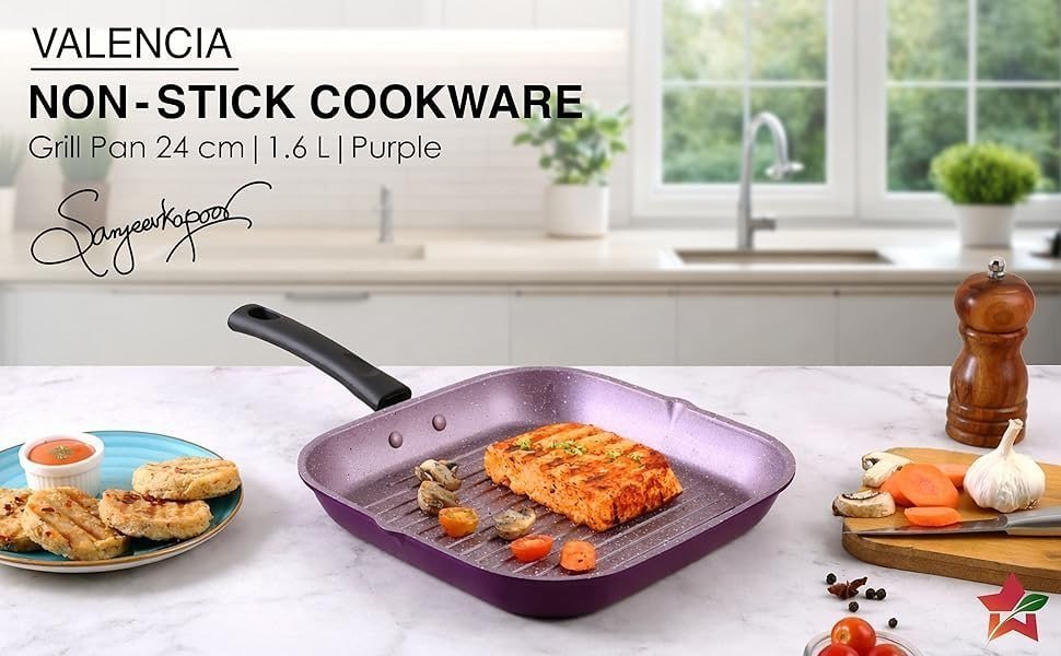 Wonderchef Valencia Non-stick Grill Pan 599