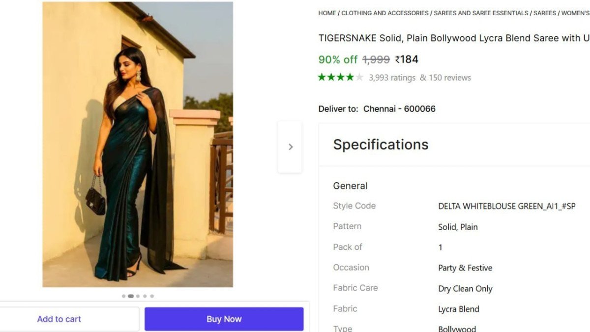 Bollywood Saree With Unstitched Blouse 184