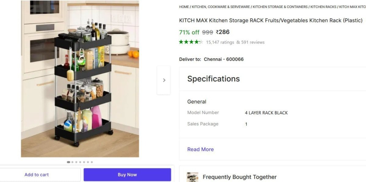 Layer Kitchen Storage Rack 286
