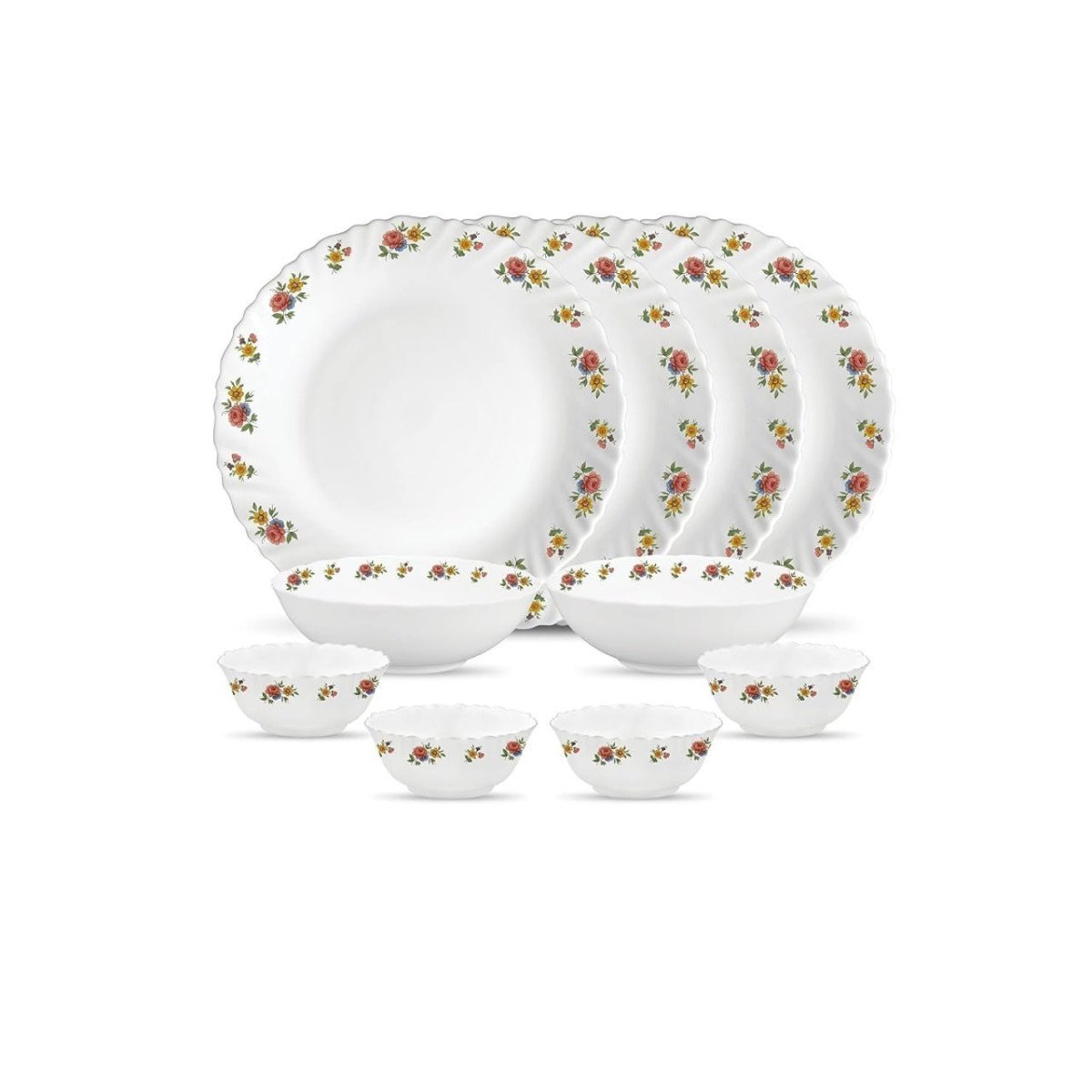 La Opala Novo Collection Opal Glass Crockery For Family Of 4 699