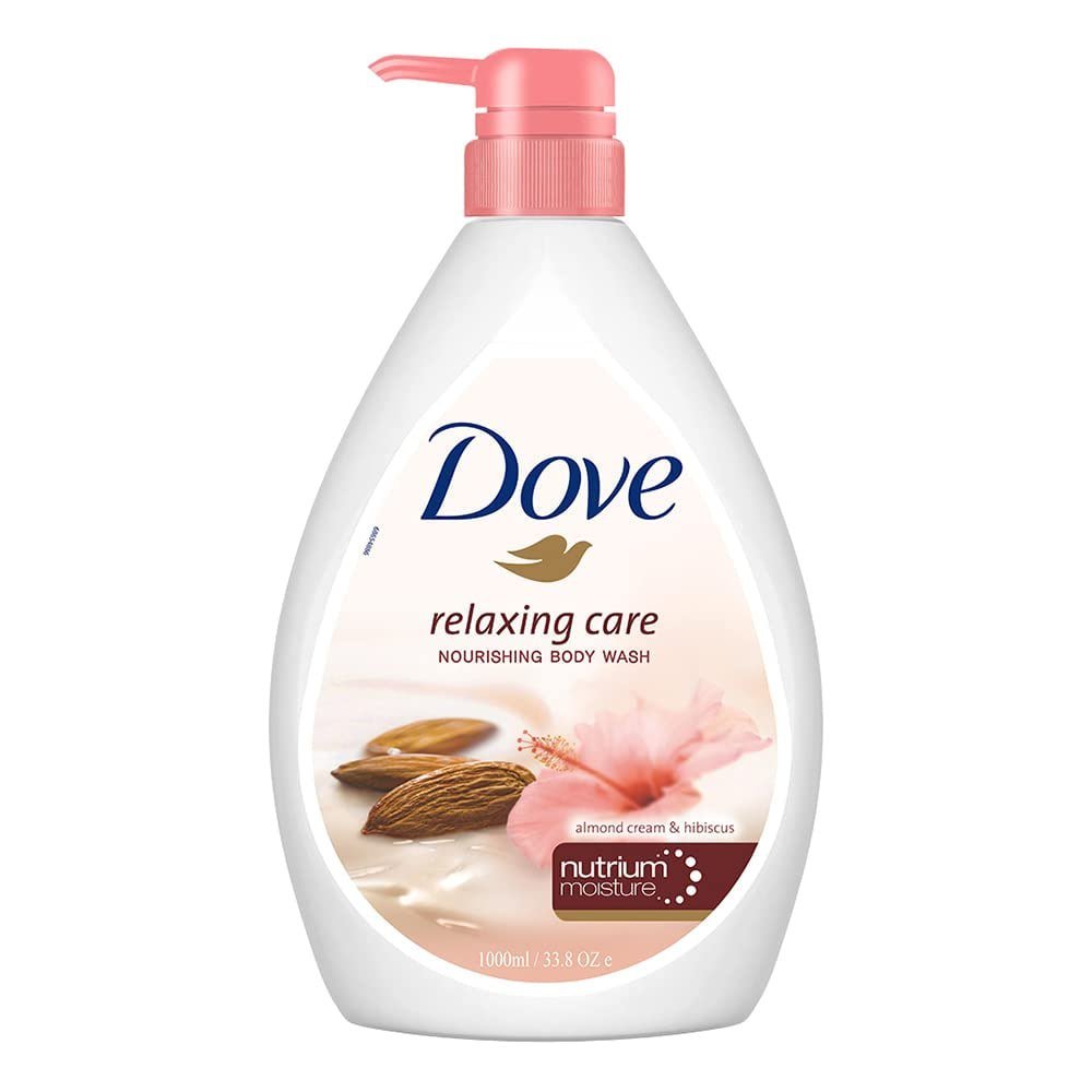Dove Relaxing Almond Cream Body Wash With Hibiscus For Smooth Skin Soft Swe