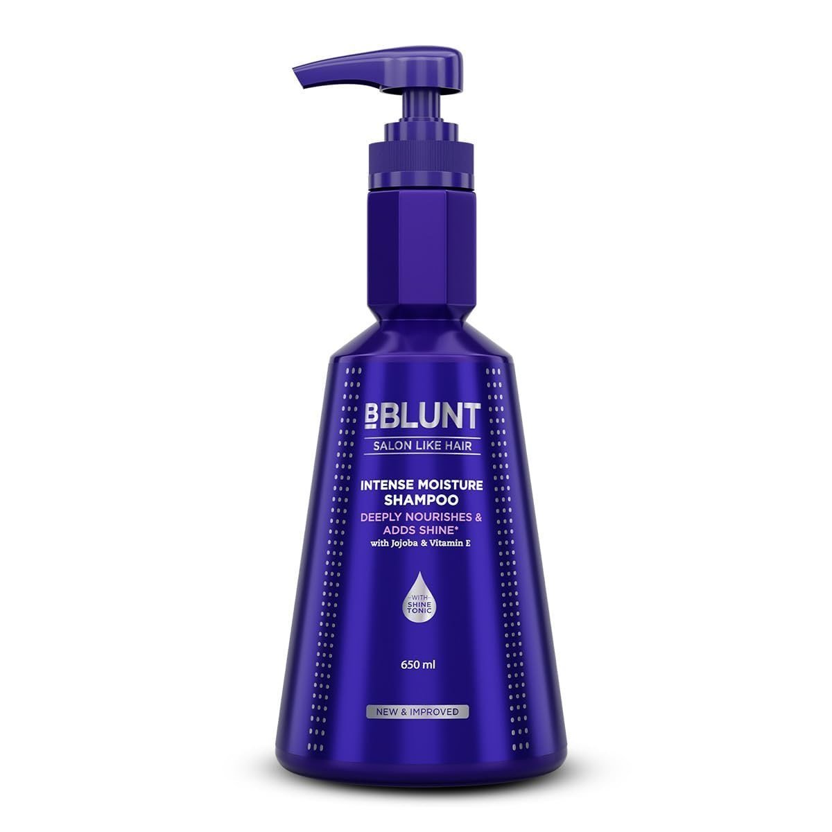 Bblunt Intense Moisture Shampoo With Jojoba And Vitamin E For Dry Frizzy Ha