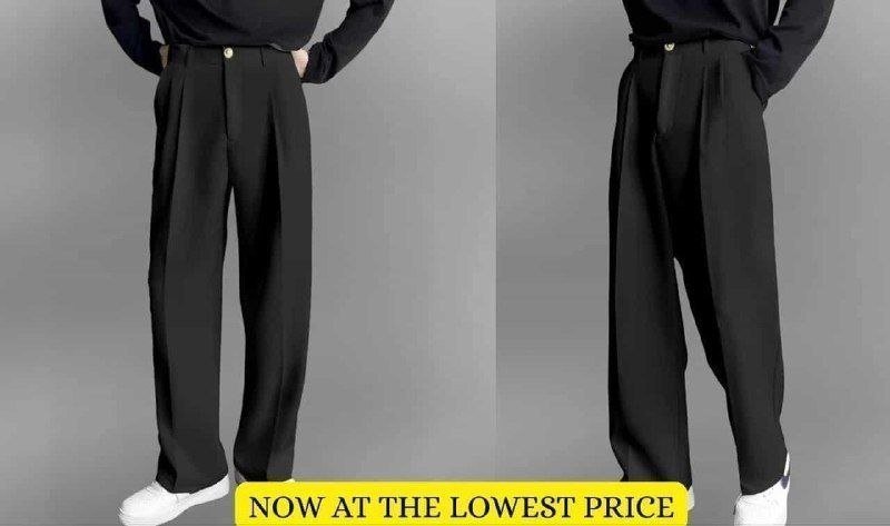 Loot Mens High Quality Black Trouser Now At The Lowest Link