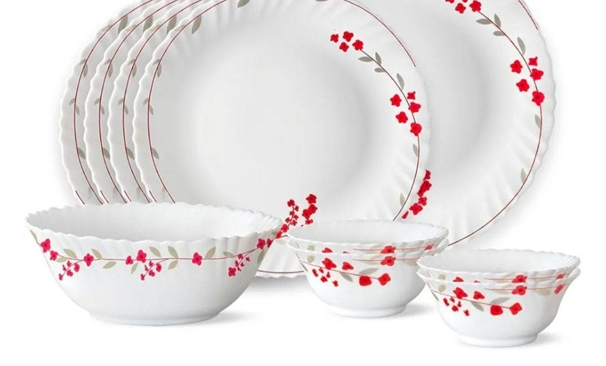 Larah By Borosil Dinner Set 13pcs At 885