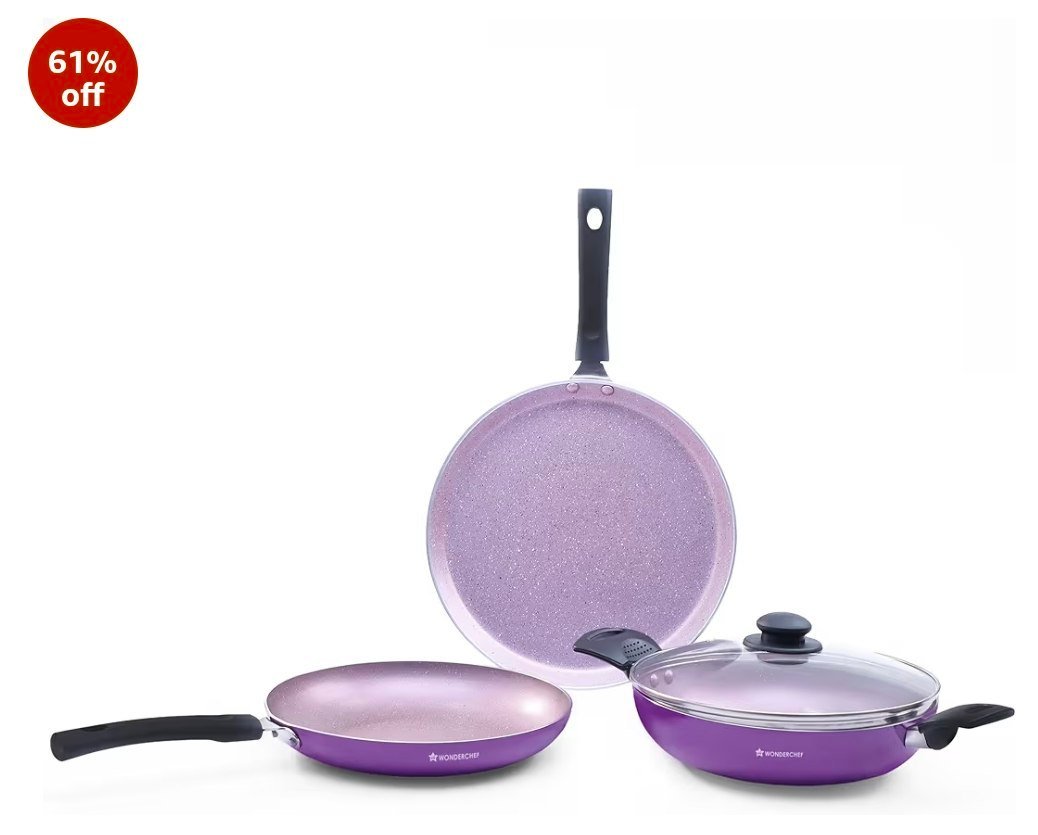 Amazon Wonderchef Valencia Non-stick Cookware 4 Piece Set 1548