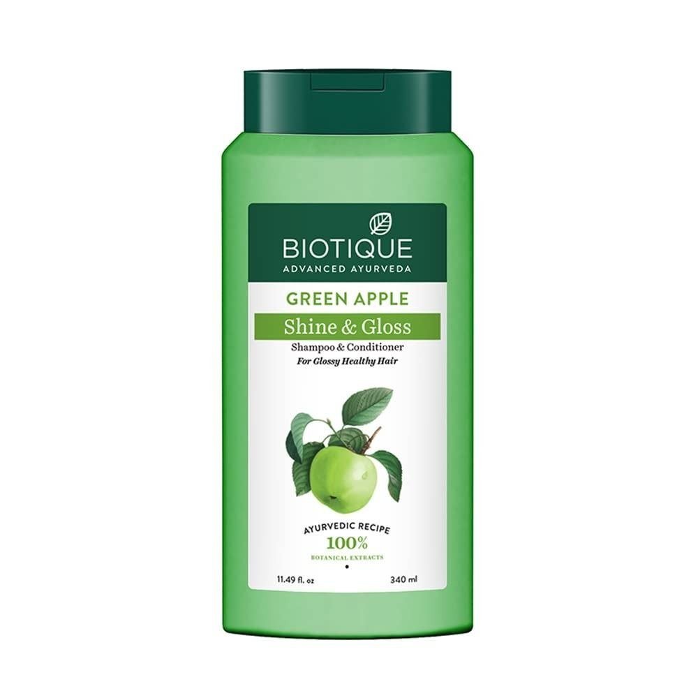 Biotique Green Apple Shine Gloss Shampoo Conditioner 340ml 177