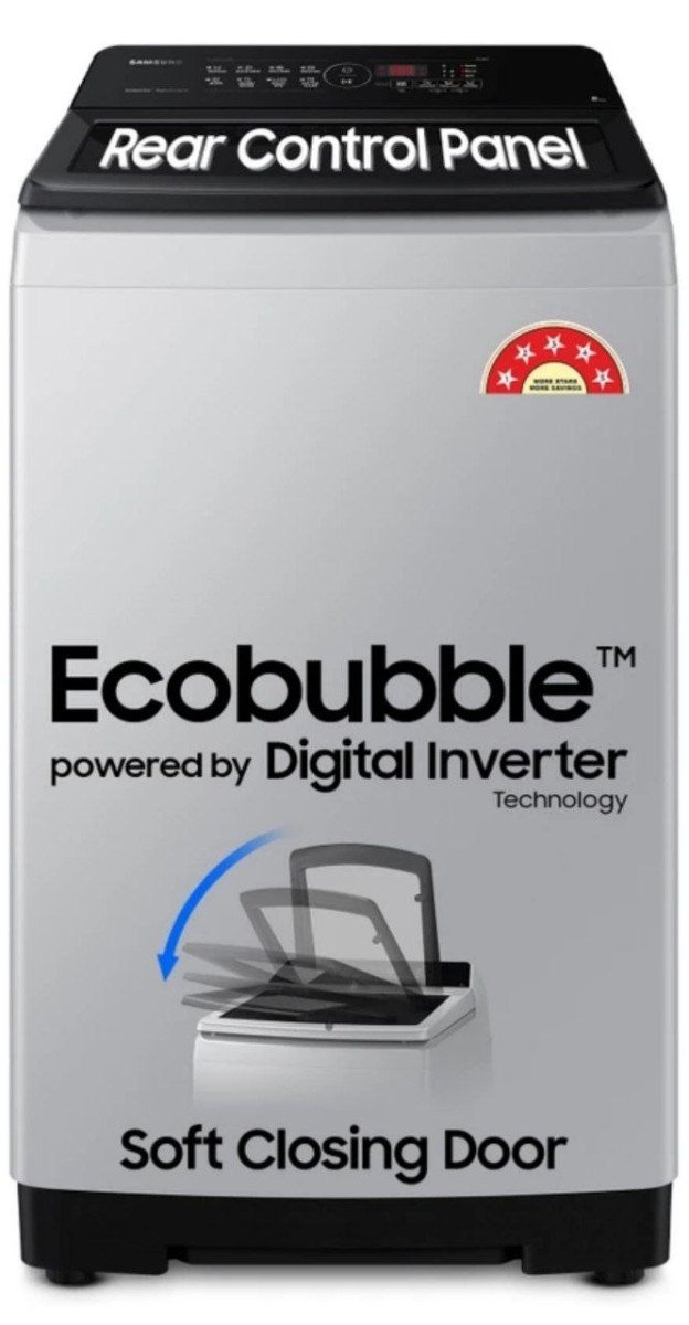 Samsung 8 Kg 5 Star Ecobubble Soft Closing Door Digital Inverter Fully Auto