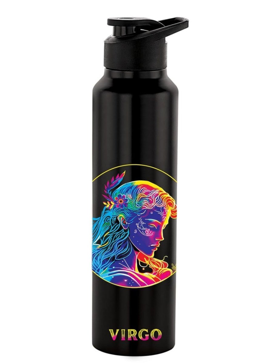 Nirlon Classic Flip Uv Printed Single Wall Stainless Steel Sipper Cap Water