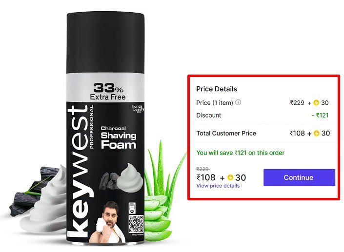 Pre Shaving Foam For Men 385gm 108 30 Sc