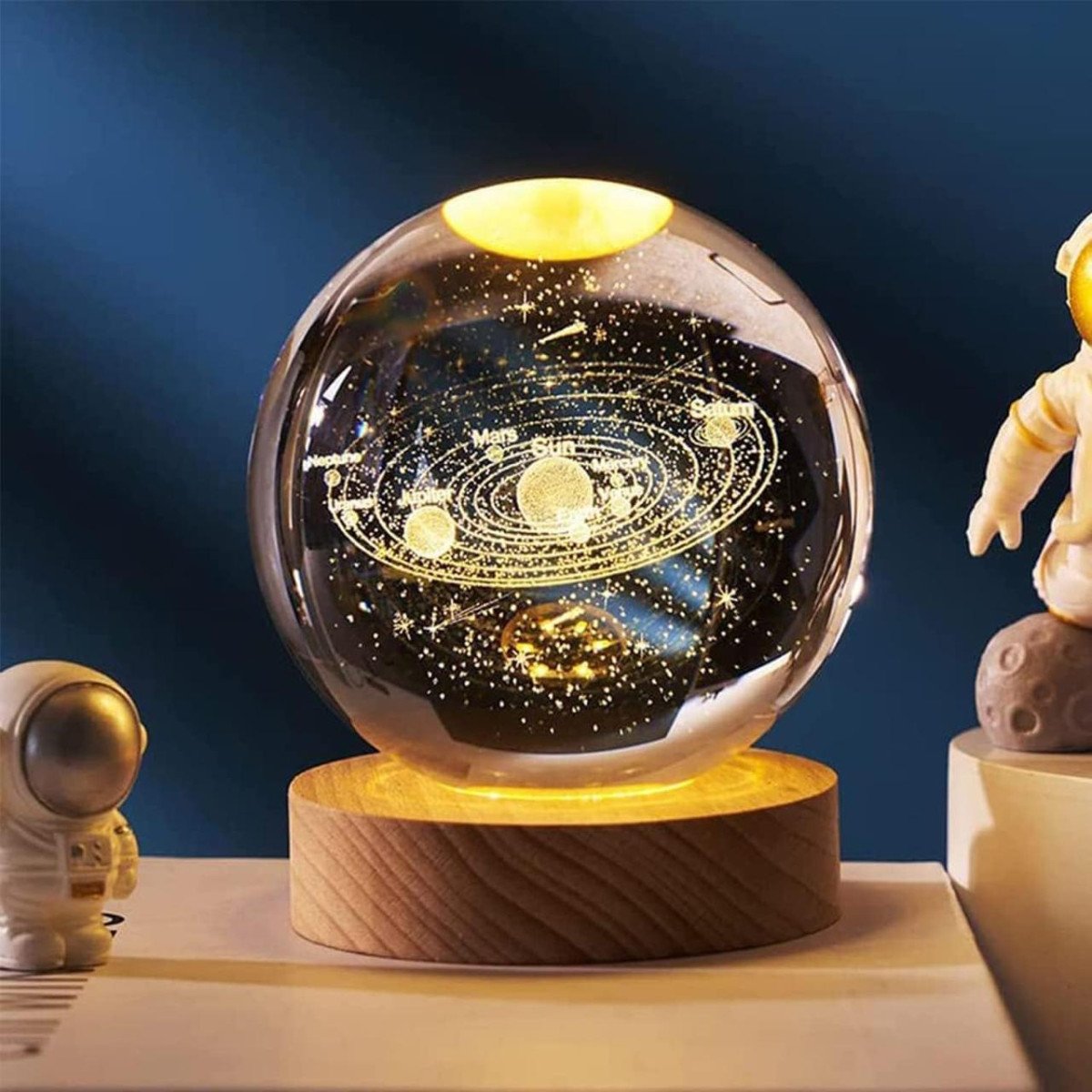 Desidiya Universe Crystal Ball Night Light 2 4 Inch Glass Ball Night Led La