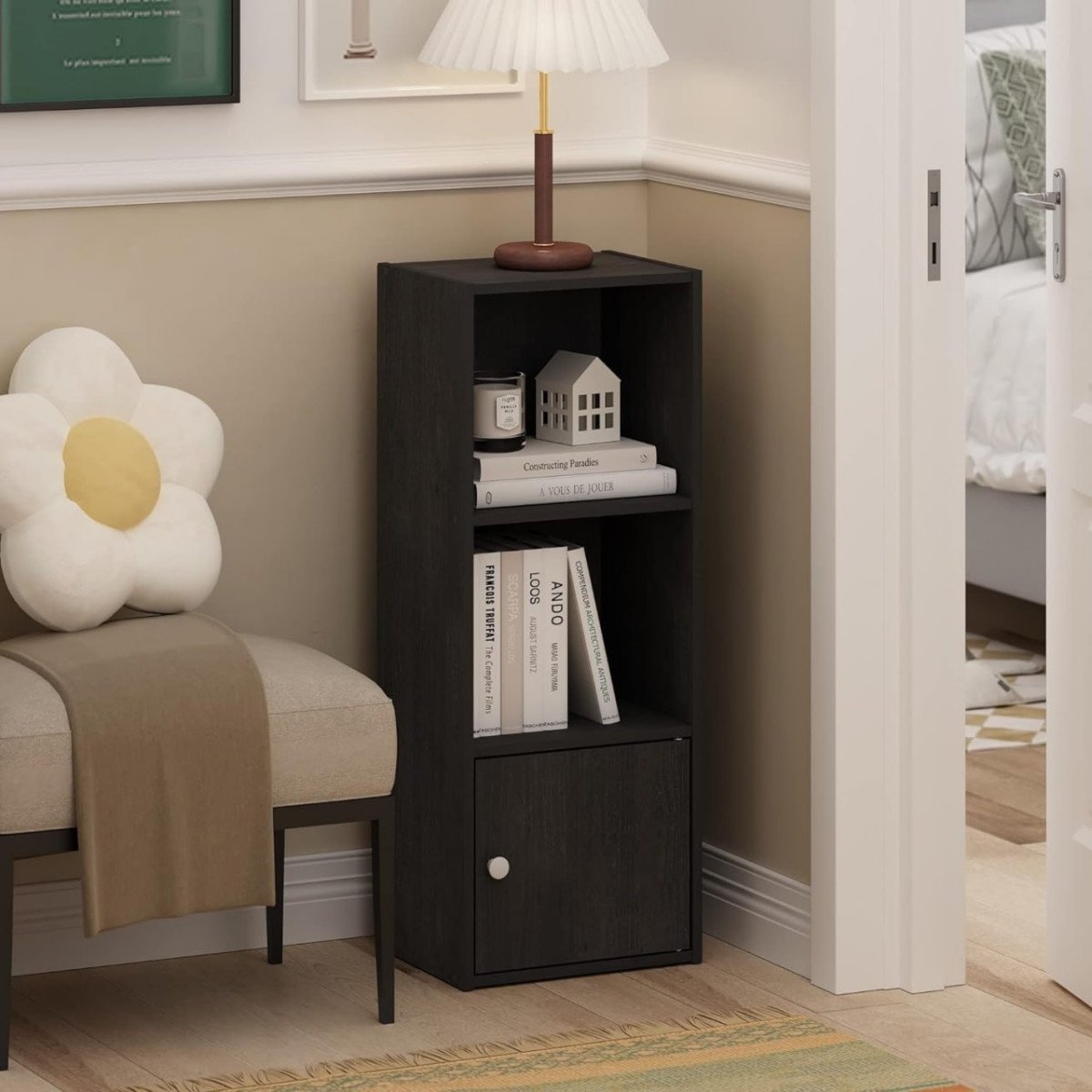 Oakcraft Multipurpose Single Cube Storage Organizer Unit Bed Side Table Typ