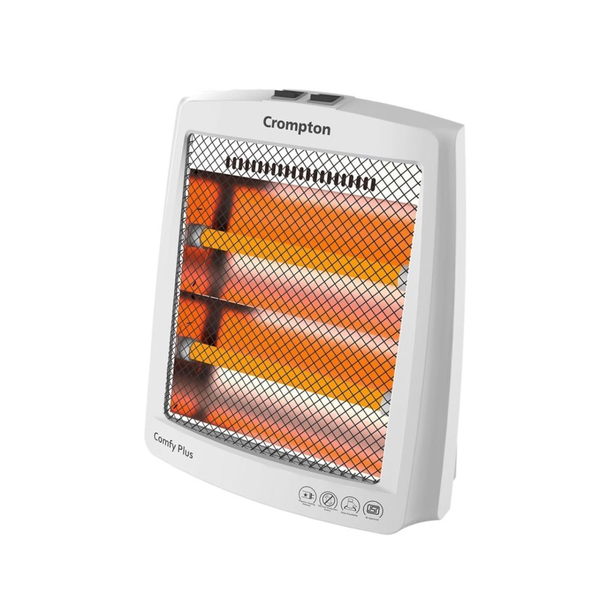 Crompton Comfy Plus 800 Watt Quartz Room Heater With 2 Heat Setting 879