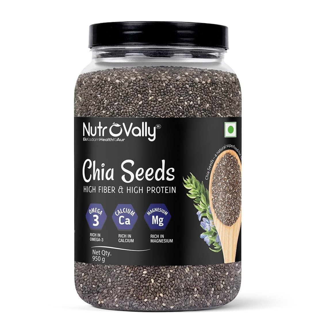 Nutrovally Chia Seeds 950g 384