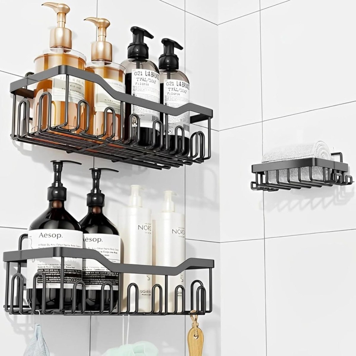 Sulfar 3 In 1 Self Adhesive Organizer Combo Racks 278