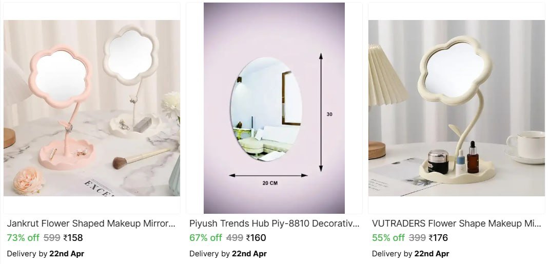 Mirrors From 158