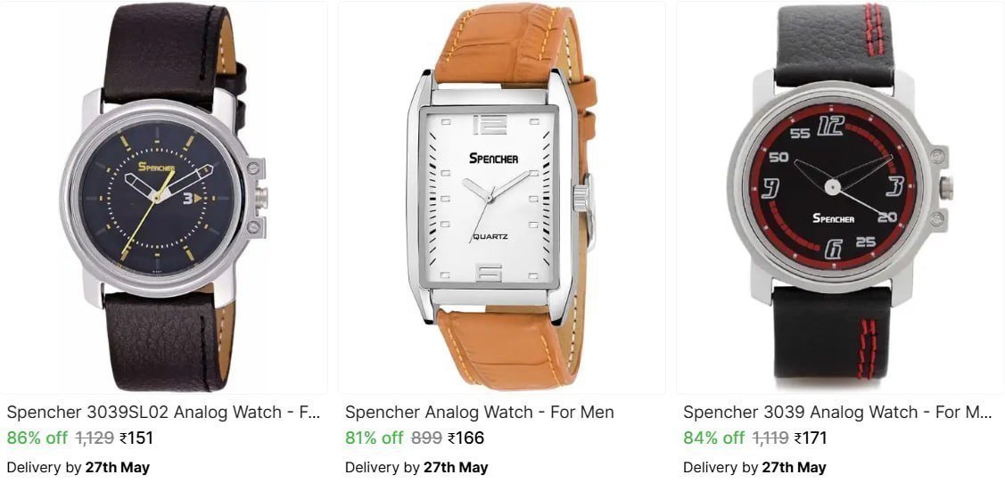 Analog Watches From 151