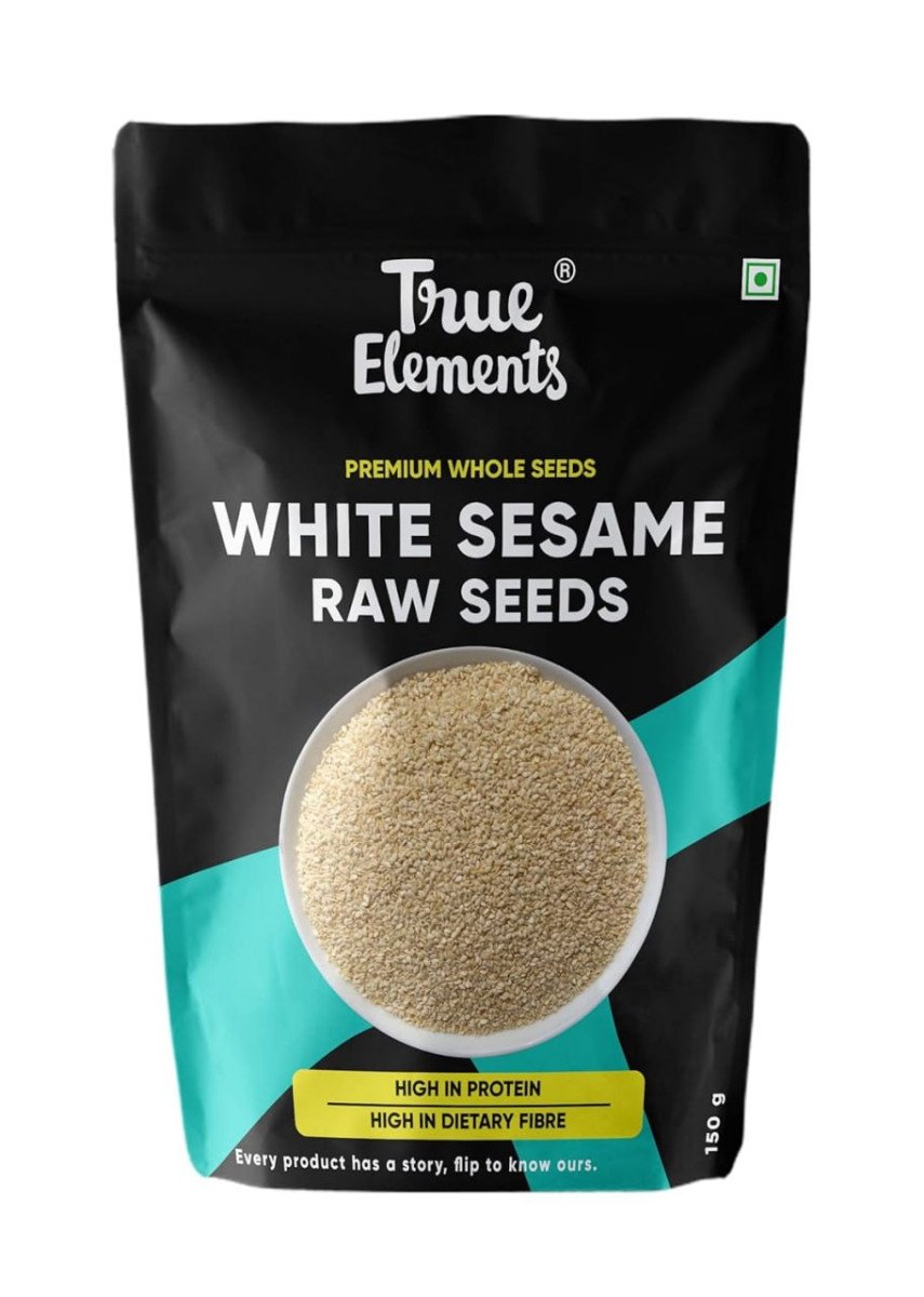 True Elements Raw White Sesame Seeds 150gm 91